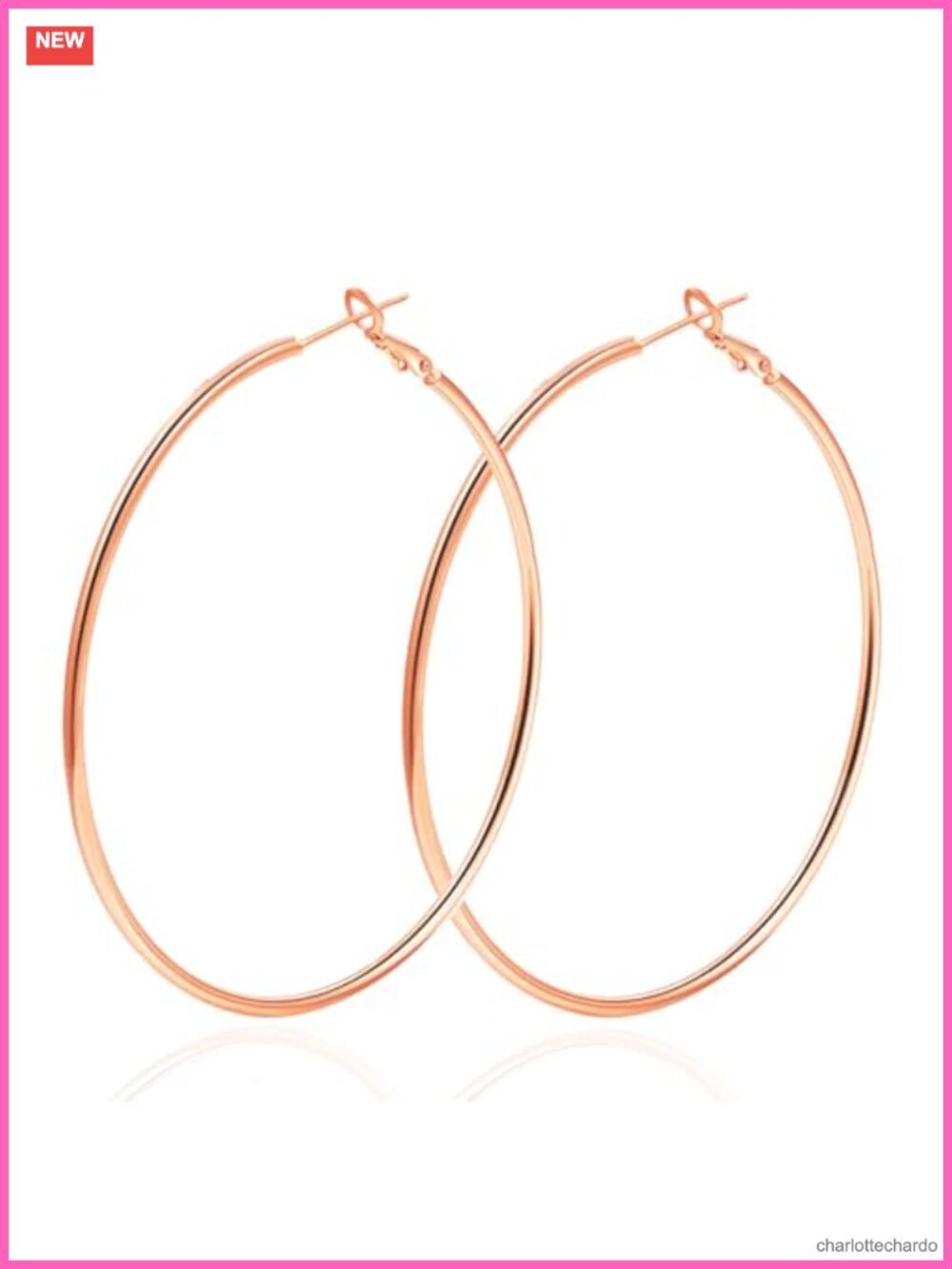 Stainless Steel Hoop Earrings with Lever Back Hypoallergenic Lightweight